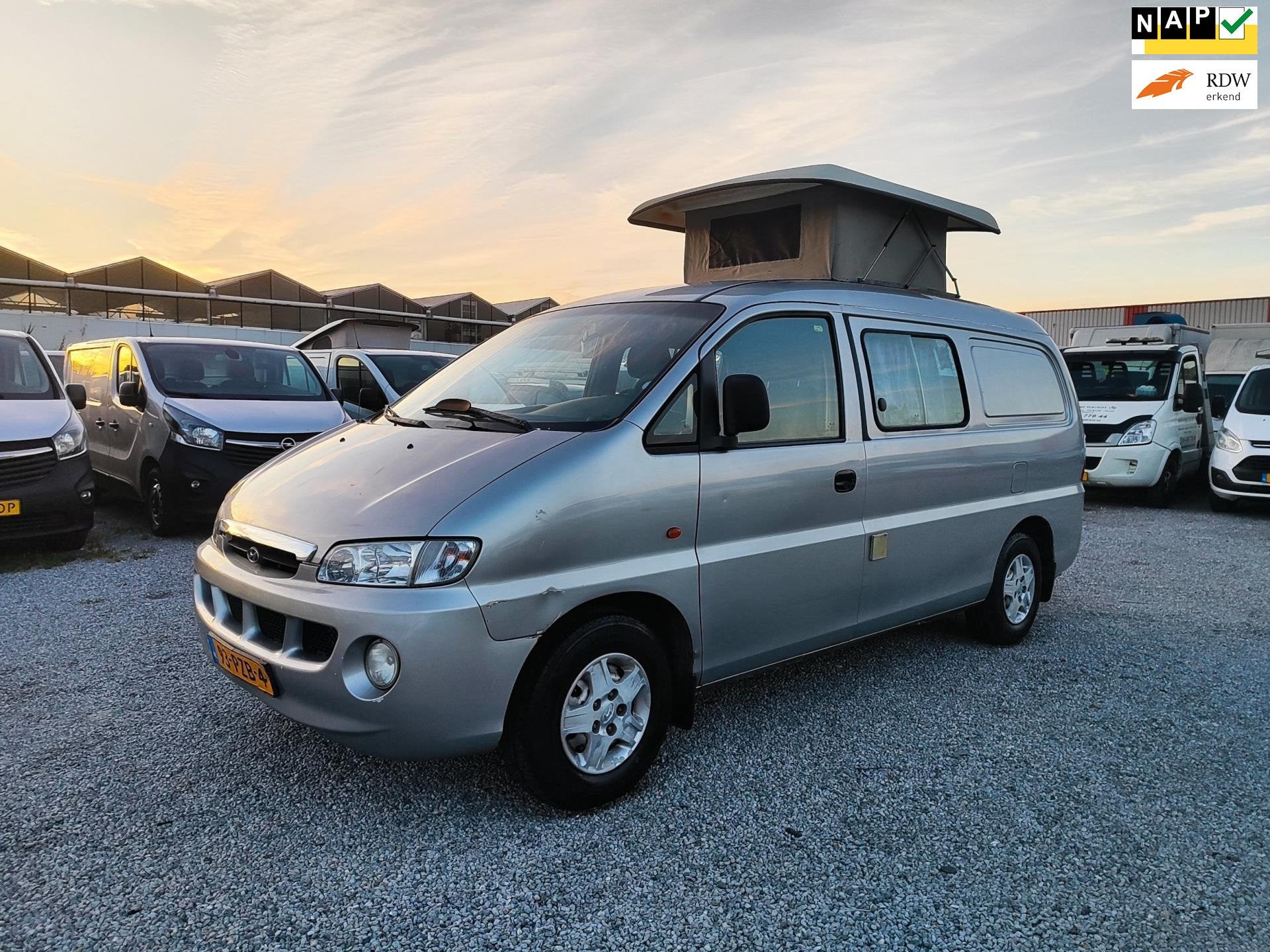 Hyundai H200 Camper Luxe lang Airco! Apk! Nap!, Overige merken, Buscamper of Camperbus, AUTOCENTER GARANT, Bedrijf
