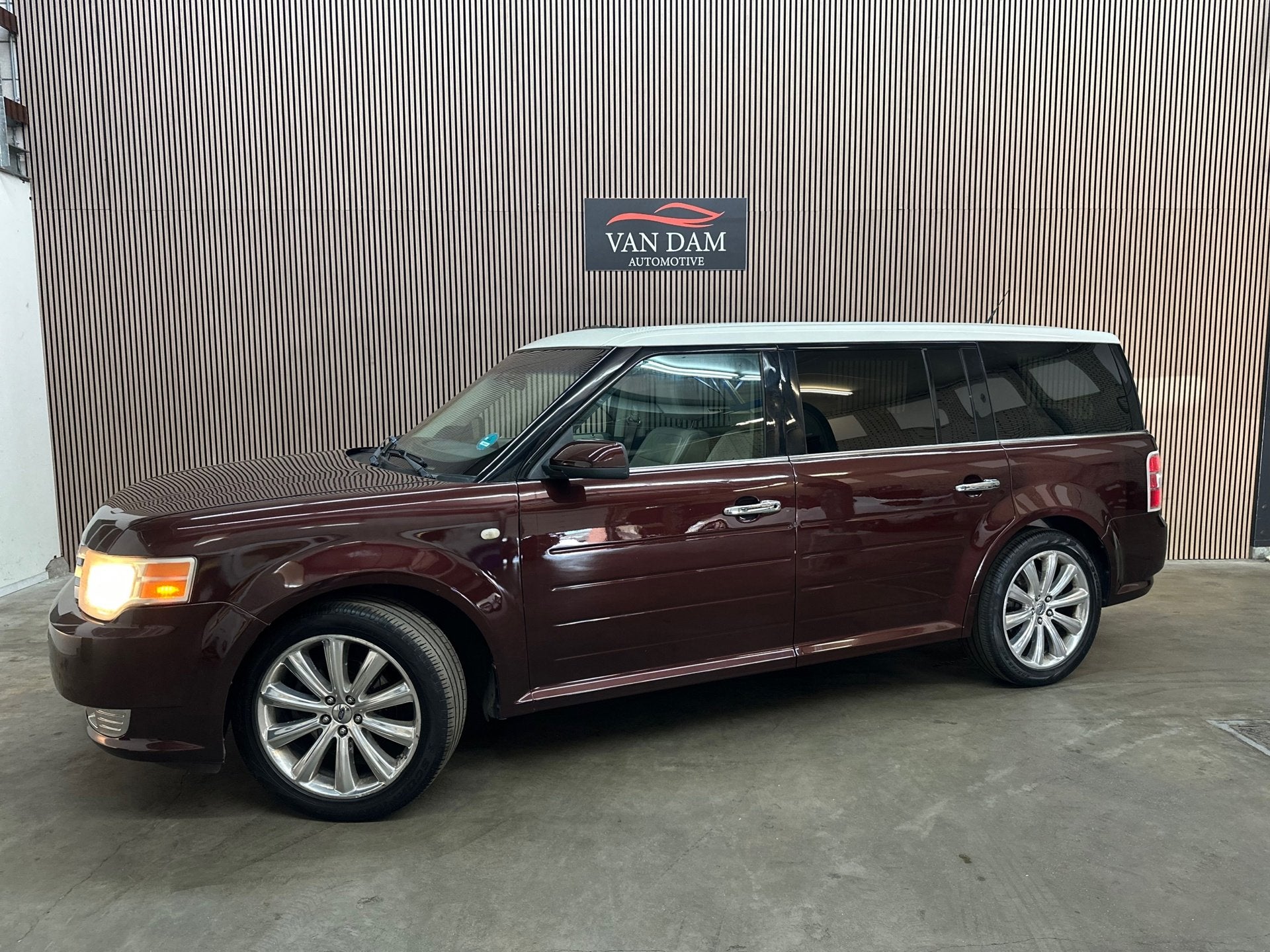 Ford FLEX 2009 LPG NAP AUTOMAAT 6PERS. PANO LEER CRUISE, Automaat, Gebruikt, Beige, Overige carrosserieën