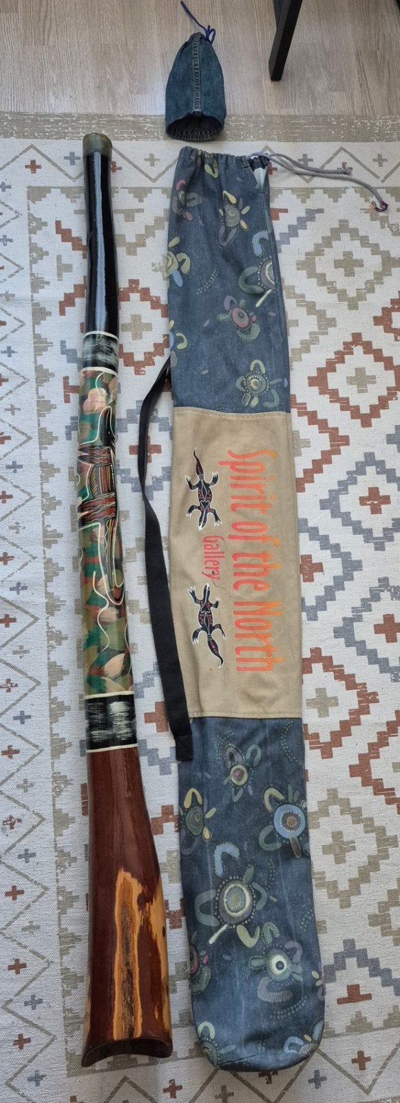 Orginele gesigneerde Didgeridoo uit Australie, Ophalen, Zo goed als nieuw
