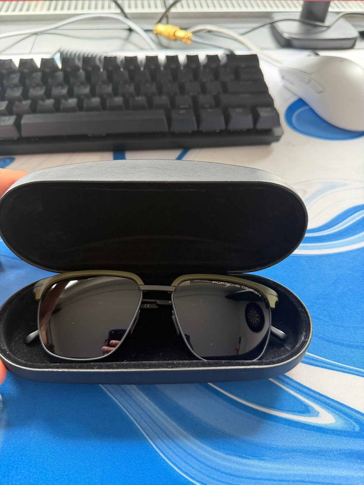 Porsche design zonnebril, Gebruikt, Zonnebril, Zwart, Ophalen