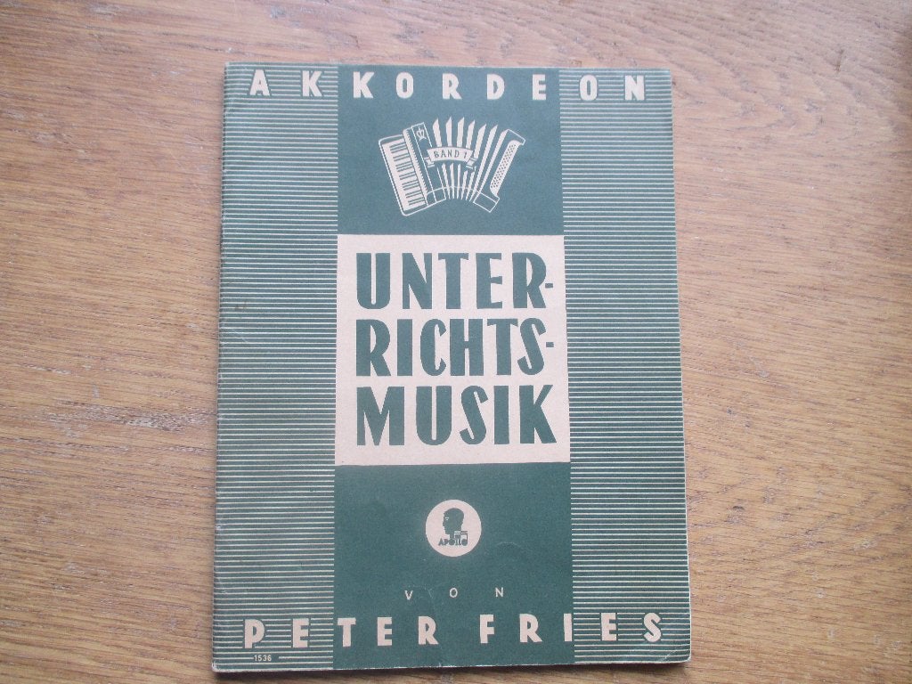 Akkordeon unterrichtsmusik -peter fries-27  accordeon oefeni, Muziek en Instrumenten, Gebruikt, Ophalen of Verzenden, Artiest of Componist