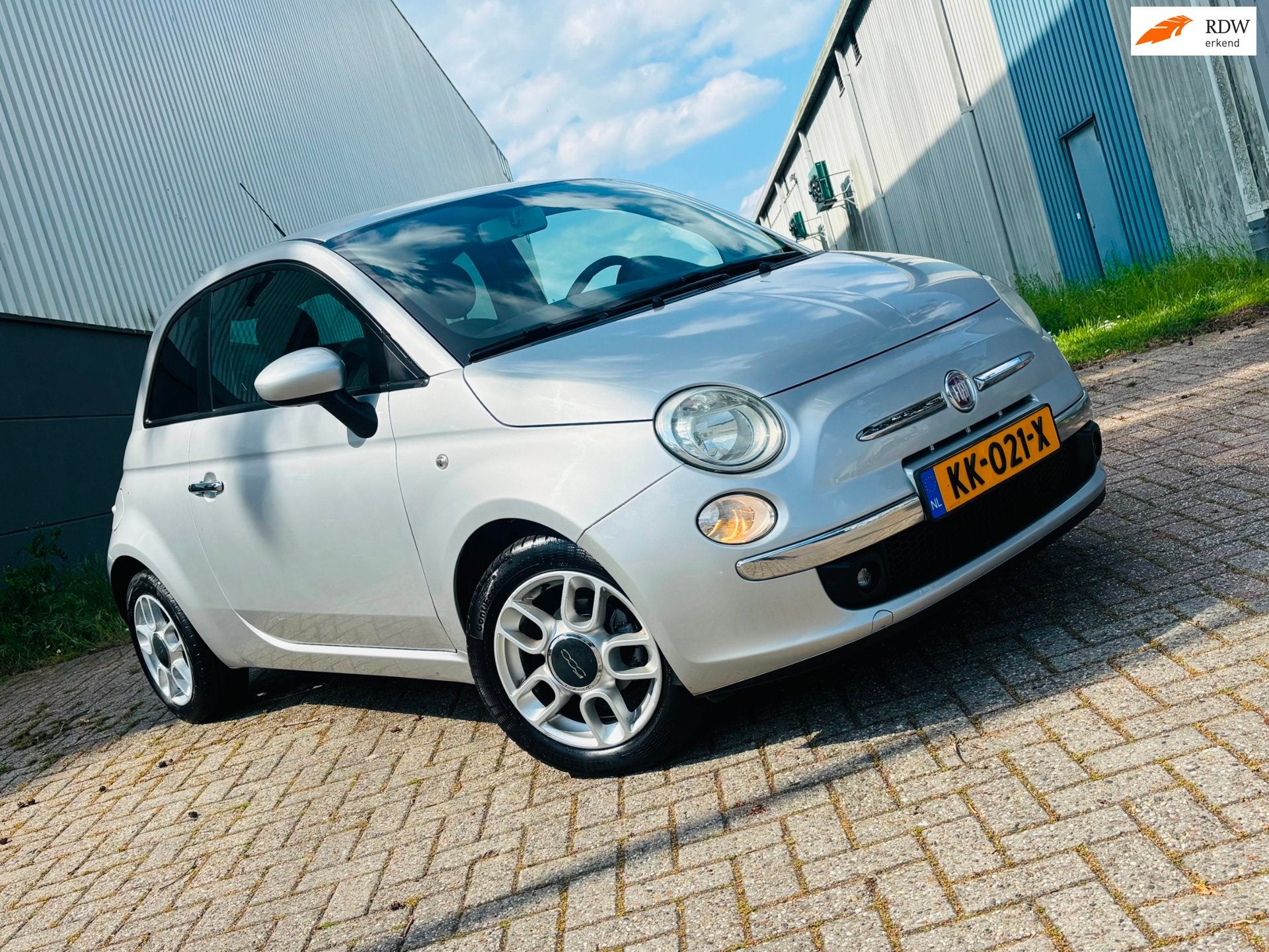 Fiat 500 1.2 Naked Nieuwe APK,Airco,Leer, Auto's, Fiat, Voorwielaandrijving, Dealer onderhouden, Gebruikt, 4 cilinders