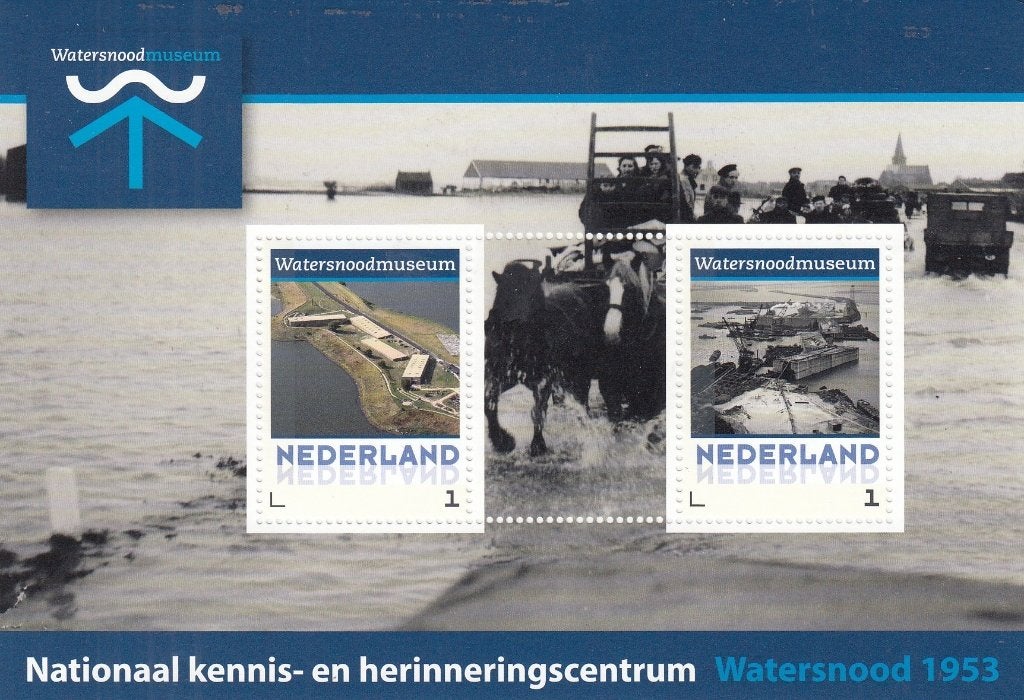 Nederland - Watersnood 1953 - 2016 - Watersnoodmuseum - P, Postzegels en Munten, Verzenden, Na 1940, Postfris