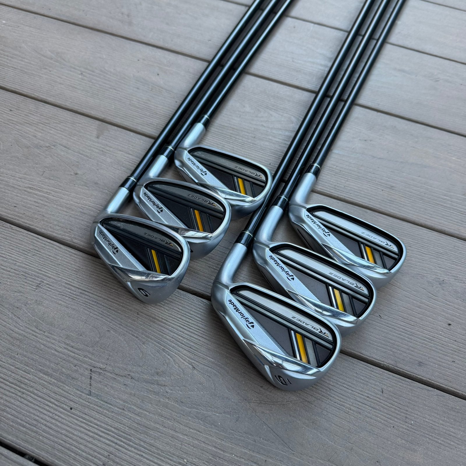 TaylorMade RBladez ijzerset 4 t/m 9 – RocketFuel 65 R Flex, Ophalen of Verzenden, Gebruikt, Set