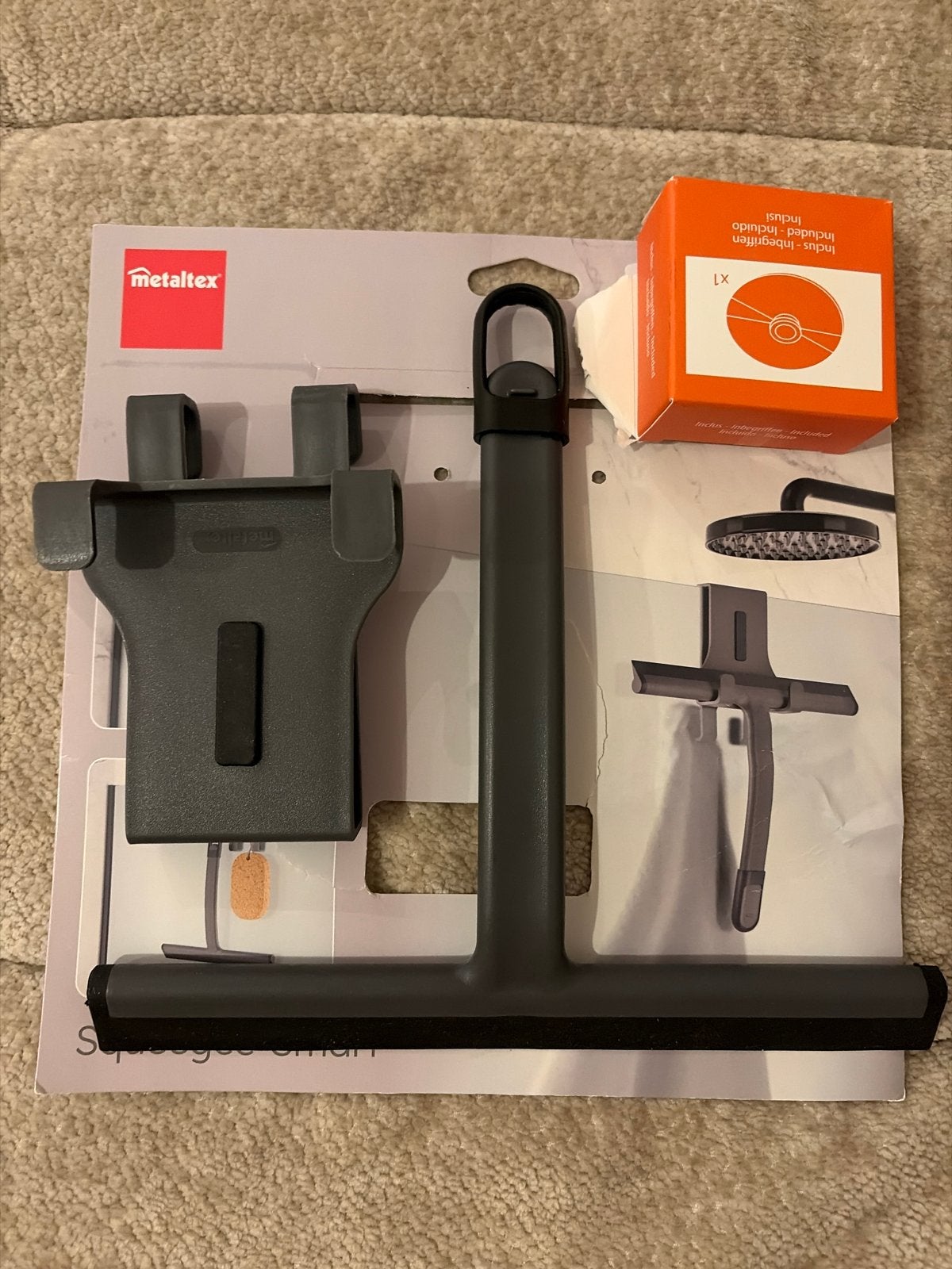 Metaltex Squeegee Smart Raamwisser met Houder, Ophalen, Raamwisser of Trekker