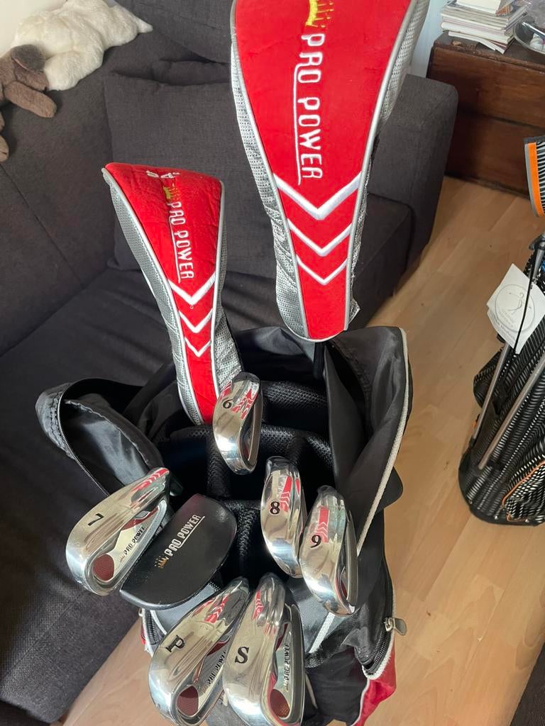 Zgan heren golfset met tas, Sport en Fitness, Golf, Ophalen of Verzenden, Zo goed als nieuw, Set