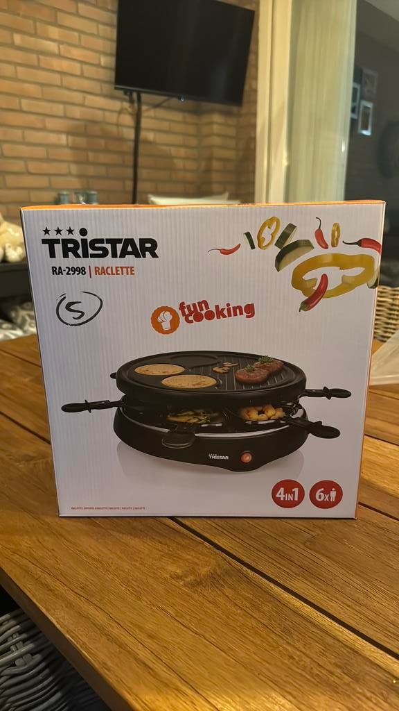 Tristar gourmetstel nieuw!, Witgoed en Apparatuur, Gourmetstellen, Ophalen of Verzenden, Zo goed als nieuw, 4 t/m 7 personen