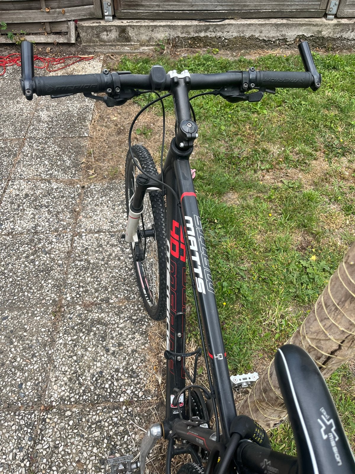 Merida Matts 40 Mountainbike met spatborden en accessoires, Gebruikt, Hardtail, Heren, Merida