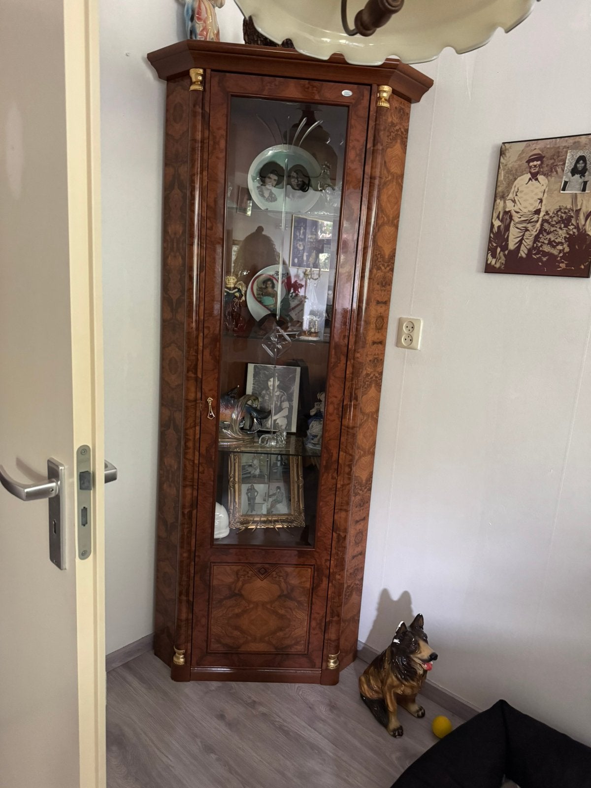 Vitrinekast, Huis en Inrichting, Kasten | Vitrinekasten, Ophalen of Verzenden, Zo goed als nieuw, 25 tot 50 cm, 50 tot 100 cm
