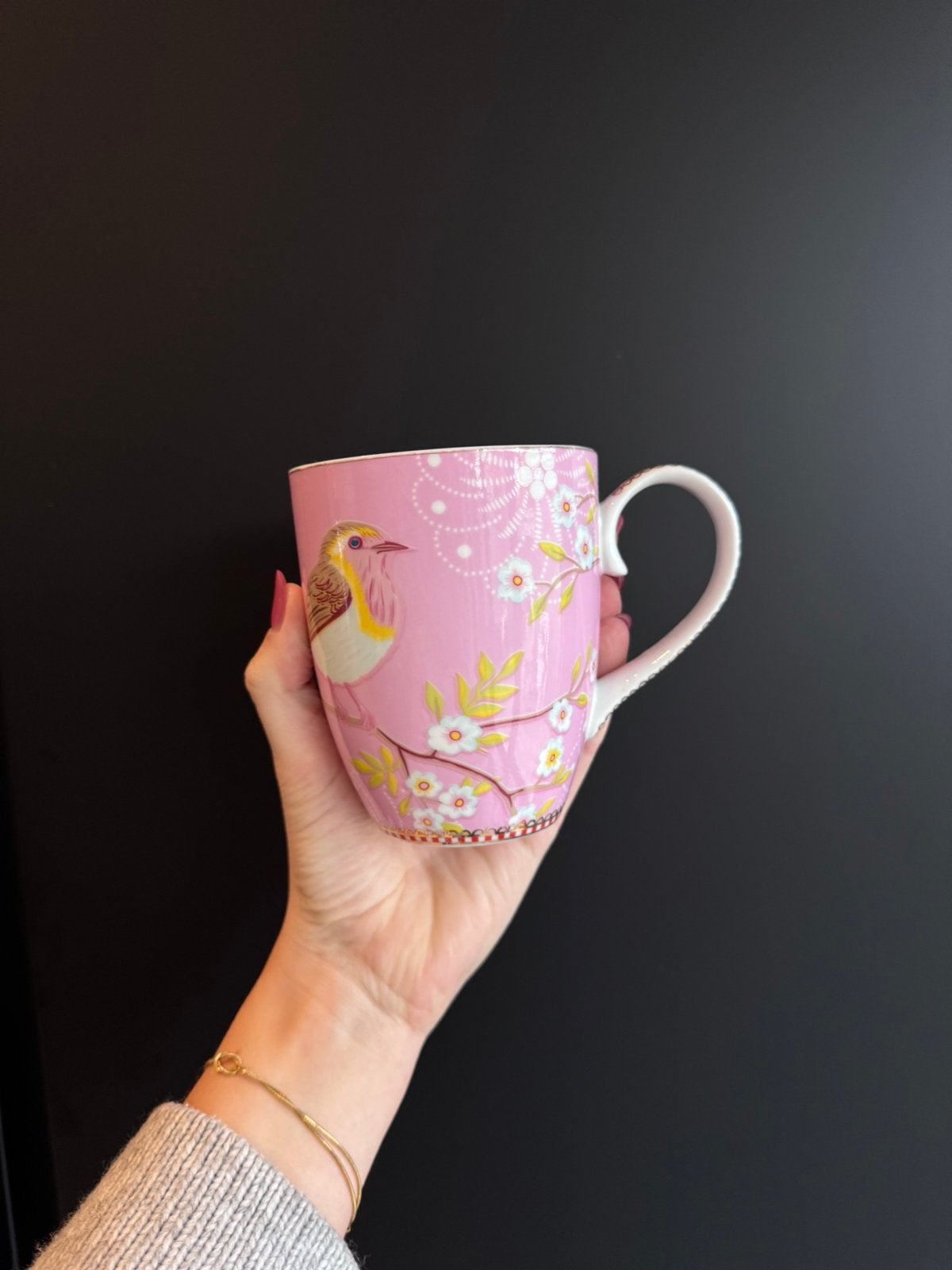 Pip Studio 'Early Bird' Mok (Roze), Pip Studio, Ophalen of Verzenden, Zo goed als nieuw, Overige stijlen