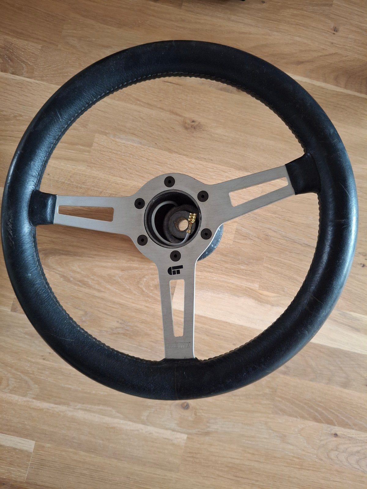 MOMO GT leather steering wheel 70s RARE 350 mm made in Italy, Auto-onderdelen, Ophalen of Verzenden, Gebruikt, BMW