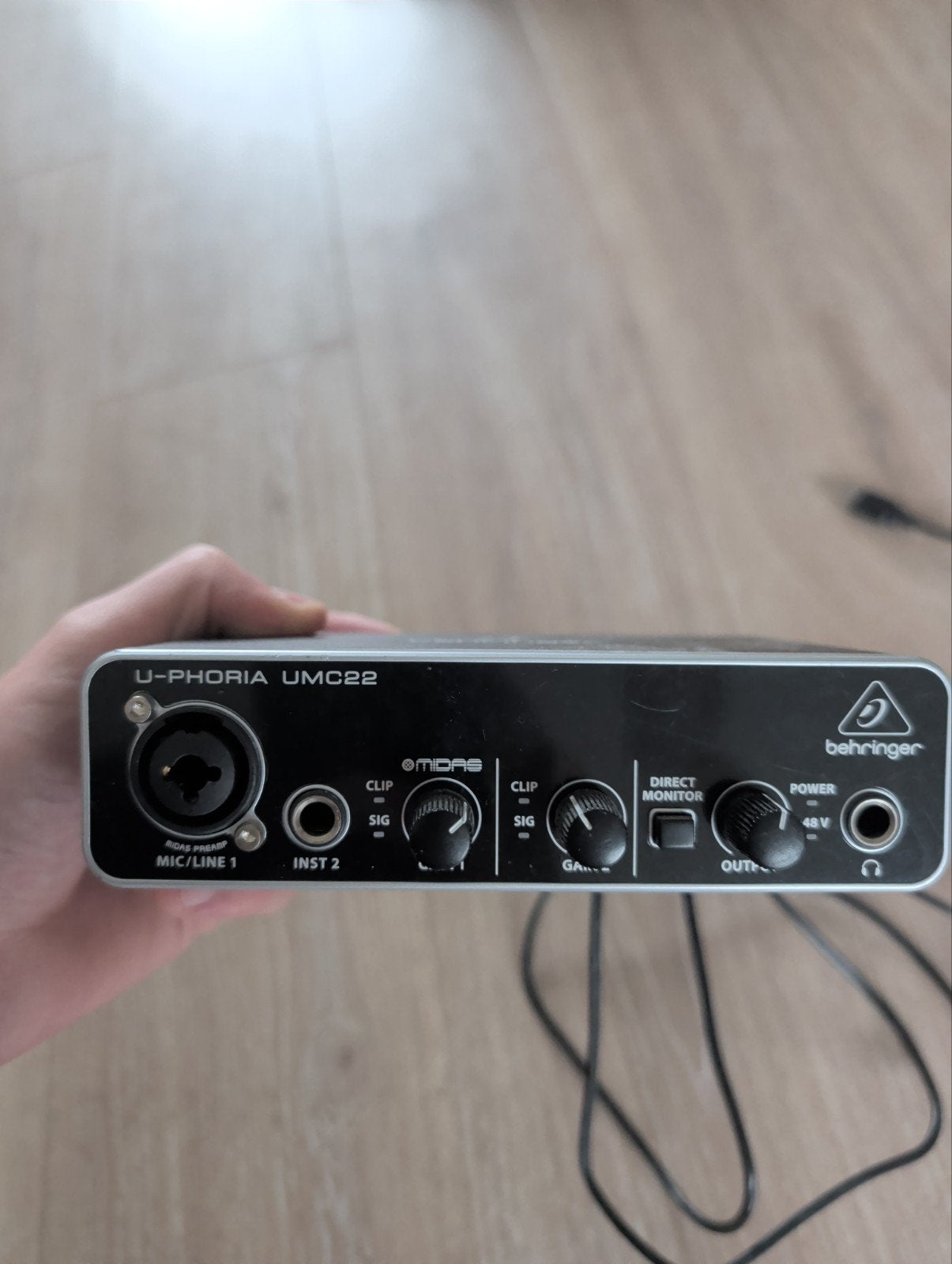 Behringer U-Phoria UMC22 Audio Interface, Muziek en Instrumenten, Ophalen of Verzenden, Zo goed als nieuw, Minder dan 5 kanalen
