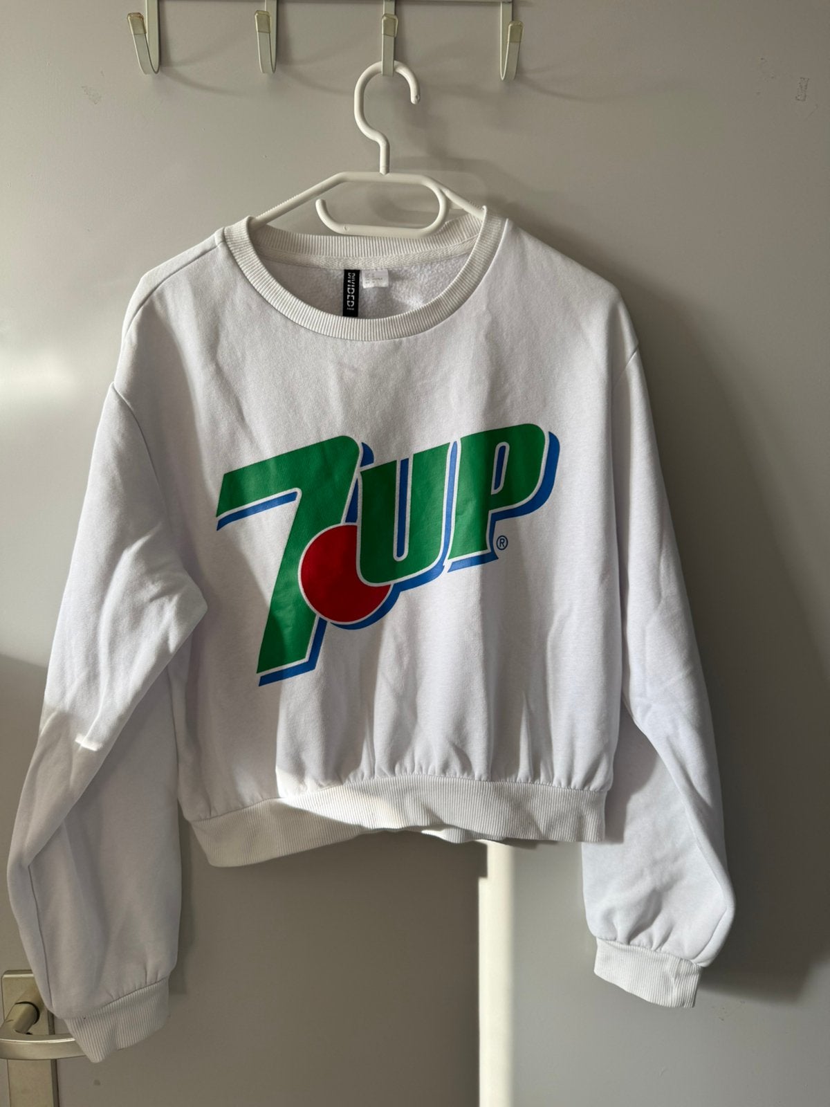 7UP trui van H&M, maat M, Ophalen of Verzenden, Gedragen, Maat 38/40 (M), Wit