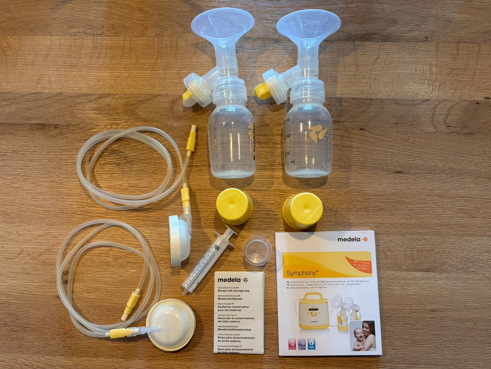 Medela Symphony Dubbele Afkolfset, Ophalen of Verzenden, Gebruikt