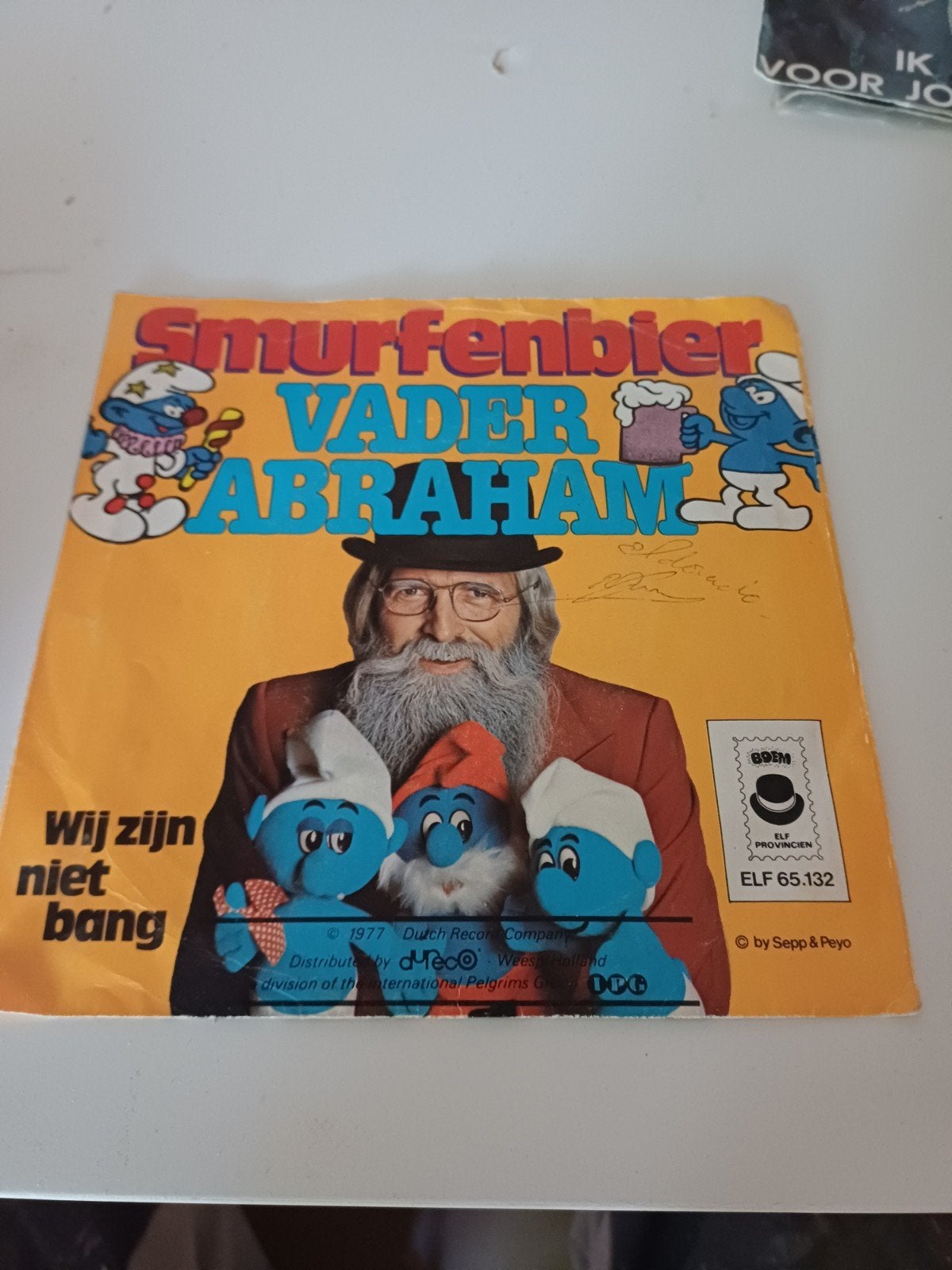 Vader Abraham - Smurfenbier / Wij Zijn Niet Bang (Single), Cd's en Dvd's, Gebruikt, Ophalen of Verzenden, EP, Kinderen en Jeugd