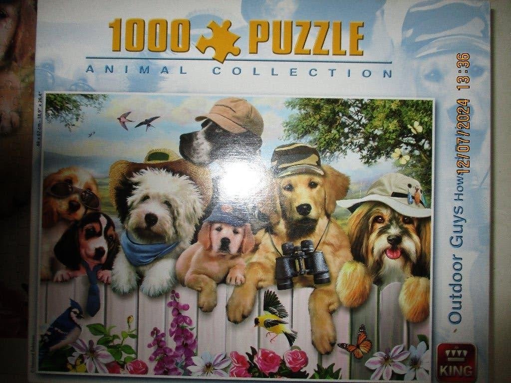 Legpuzzel OUTDOOR DOGS (van King) classical coll., Ophalen, 500 t/m 1500 stukjes, Zo goed als nieuw, Legpuzzel