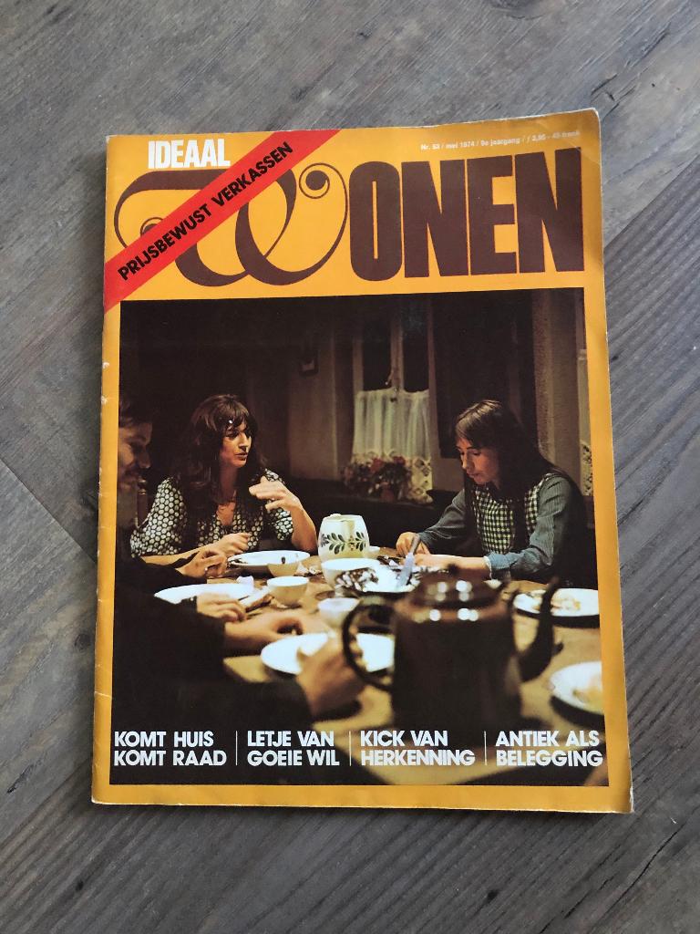 Woon magazine Ideaal wonen - 1974, Ophalen of Verzenden, Zo goed als nieuw, Overige typen