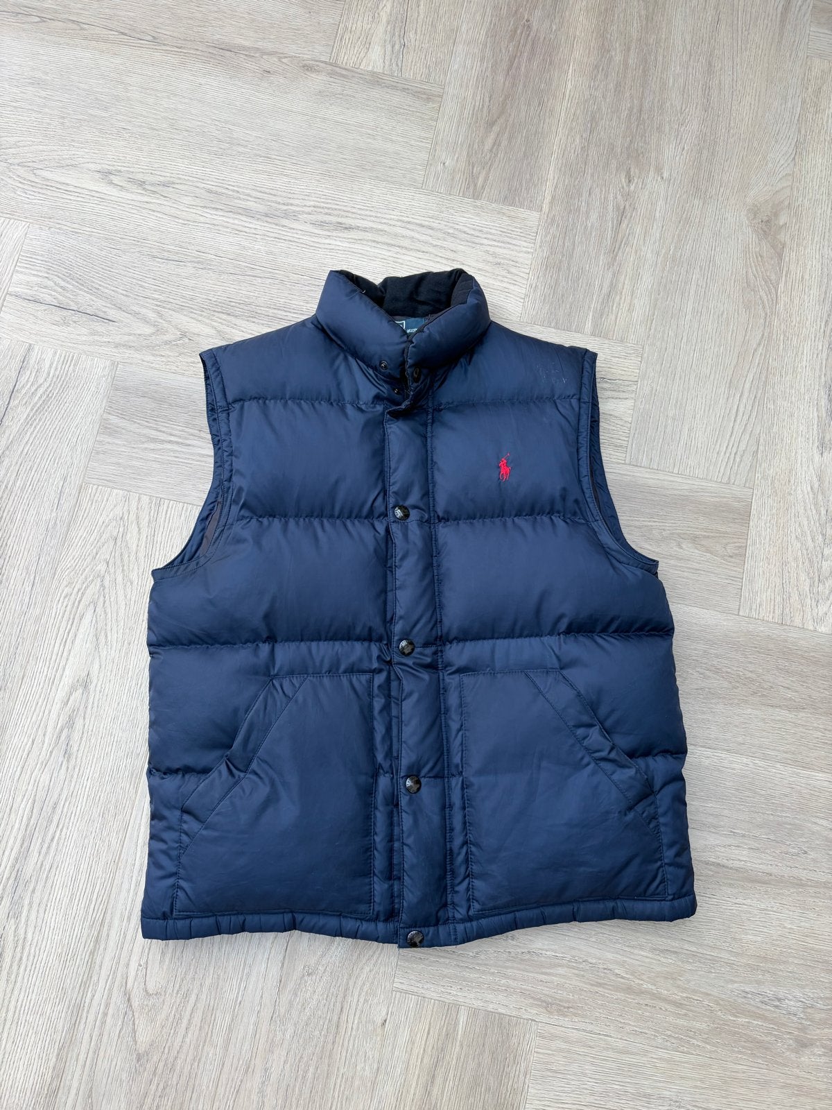 Polo Ralph Lauren dons bodywarmer maat M, Kleding | Heren, Bodywarmers, Ophalen of Verzenden, Gedragen, Maat 48/50 (M), Blauw