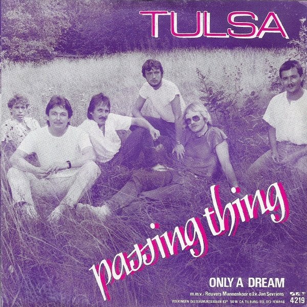 Pop Single (1984) TULSA - Passing Thing., Gebruikt, 7 inch, Ophalen of Verzenden, Fotohoes