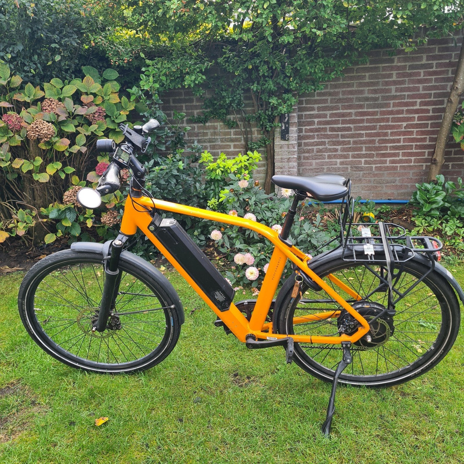 Mooie oranje Qwic RD10 elektrische fiets, Fietsen en Brommers, Qwic, Gebruikt, Ophalen of Verzenden, 51 tot 55 cm