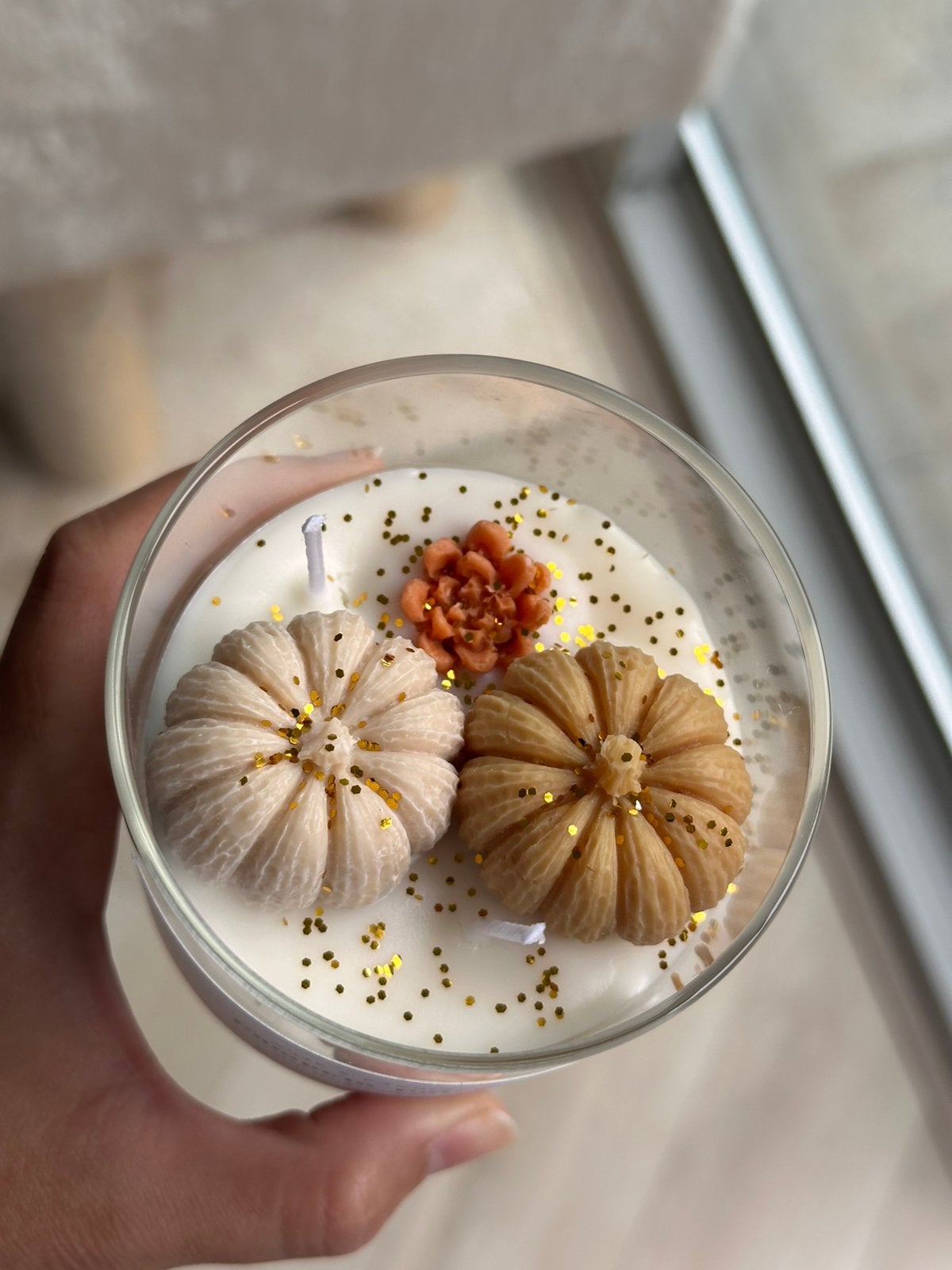 Pumpkin Soy Wax Candle in Jar, Meerkleurig, 8 cm, Nieuw, Ophalen of Verzenden