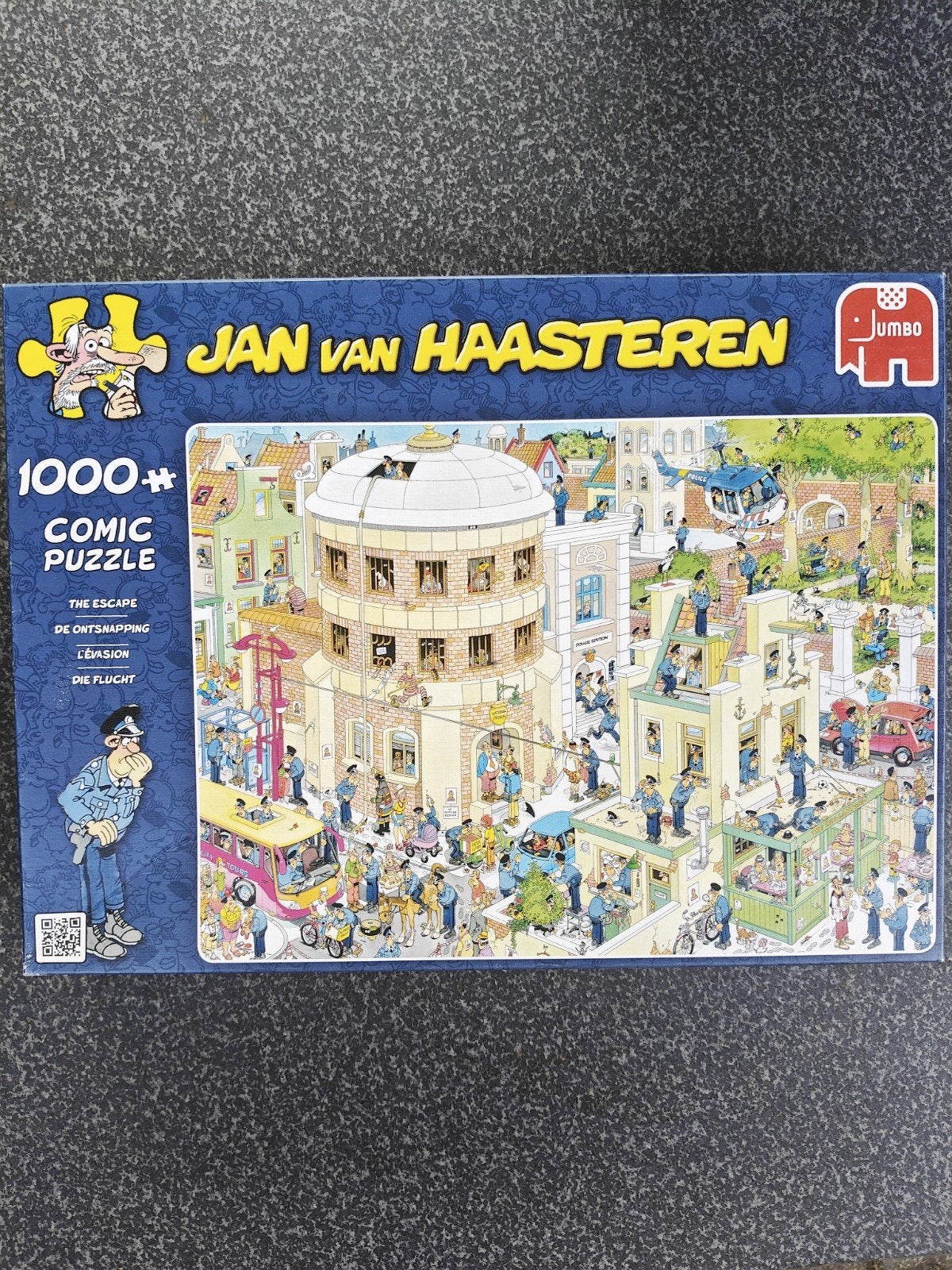 Jan van Haasteren Legpuzzel - De Ontsnapping (1000+ stukjes), Ophalen of Verzenden, Meer dan 1500 stukjes, Gebruikt, Legpuzzel