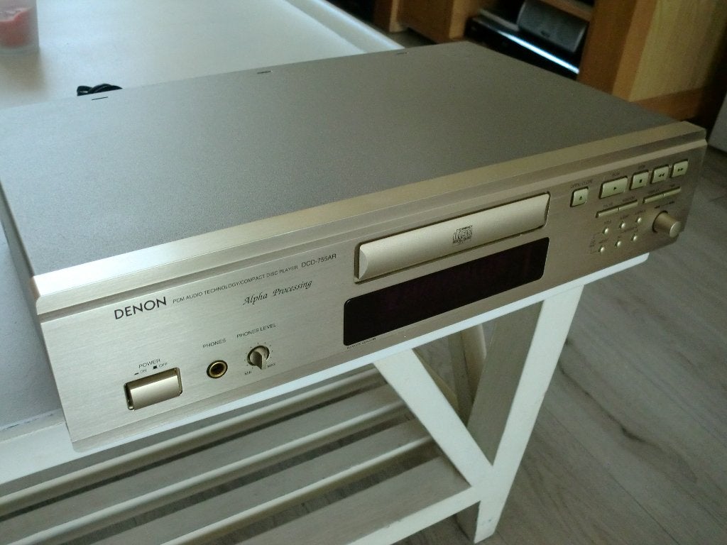Denon DCD-755 Stereo Compact Disc Player onderhoud gehad., Ophalen of Verzenden, Refurbished, Overige merken