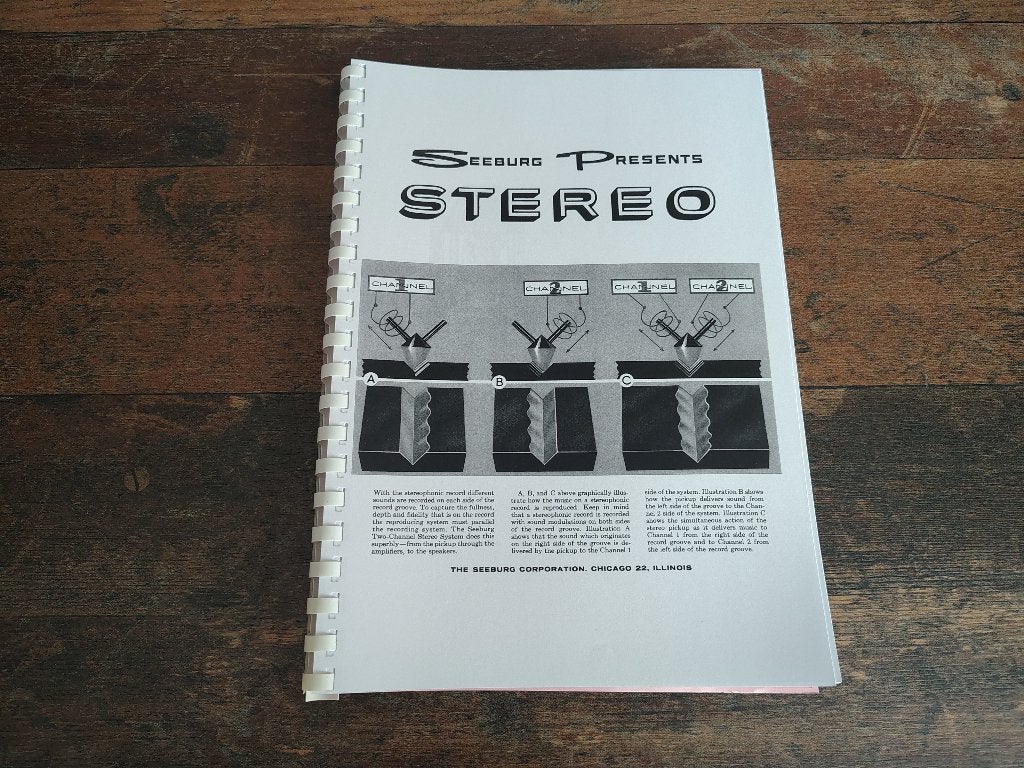 Service Manual: Seeburg Channel 222 (1959) jukebox nieuw !!, Verzenden, Nieuw, 1950 tot 1960, Seeburg