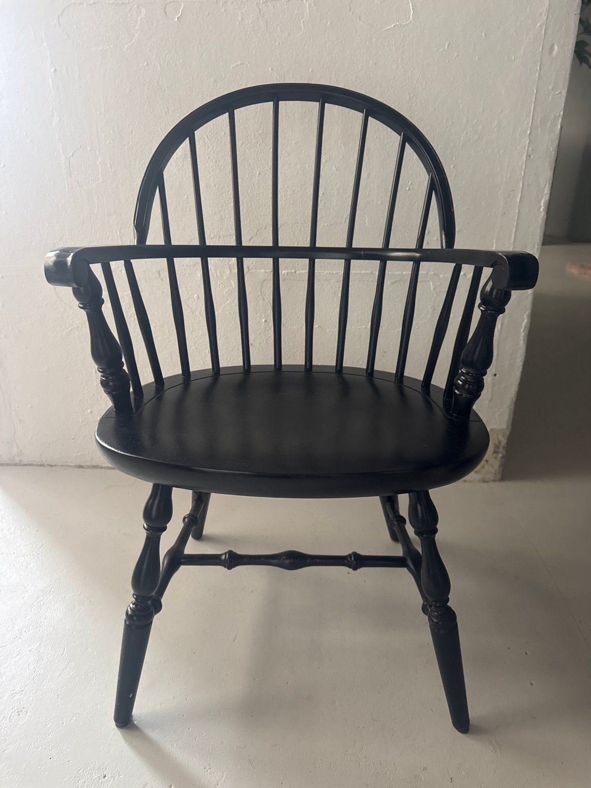 Zwarte Windsor stoelen met armleuningen 4st, Ophalen of Verzenden