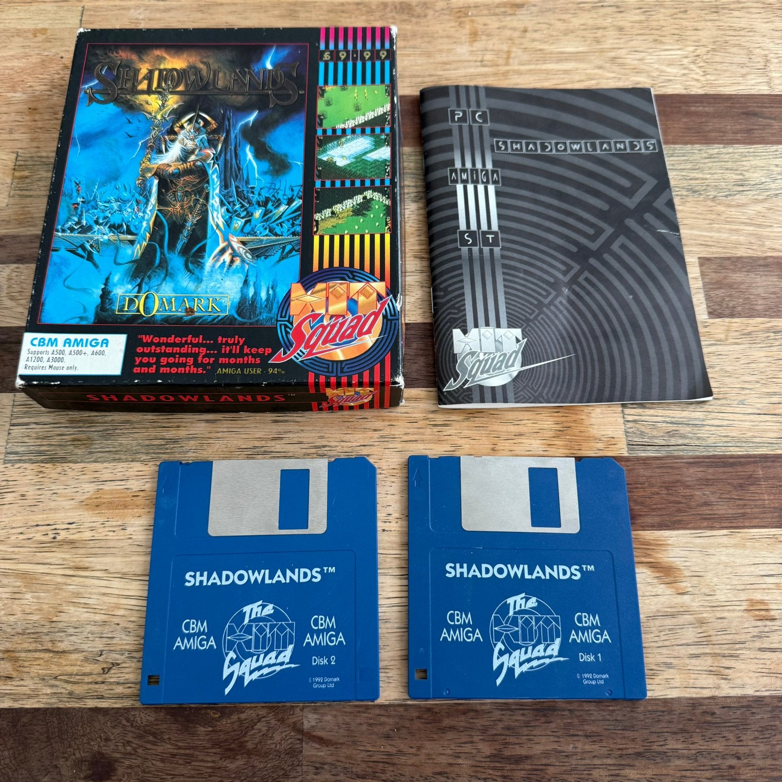 Shadowlands – Commodore Amiga – Domark Hit Squad – Compleet, Ophalen of Verzenden