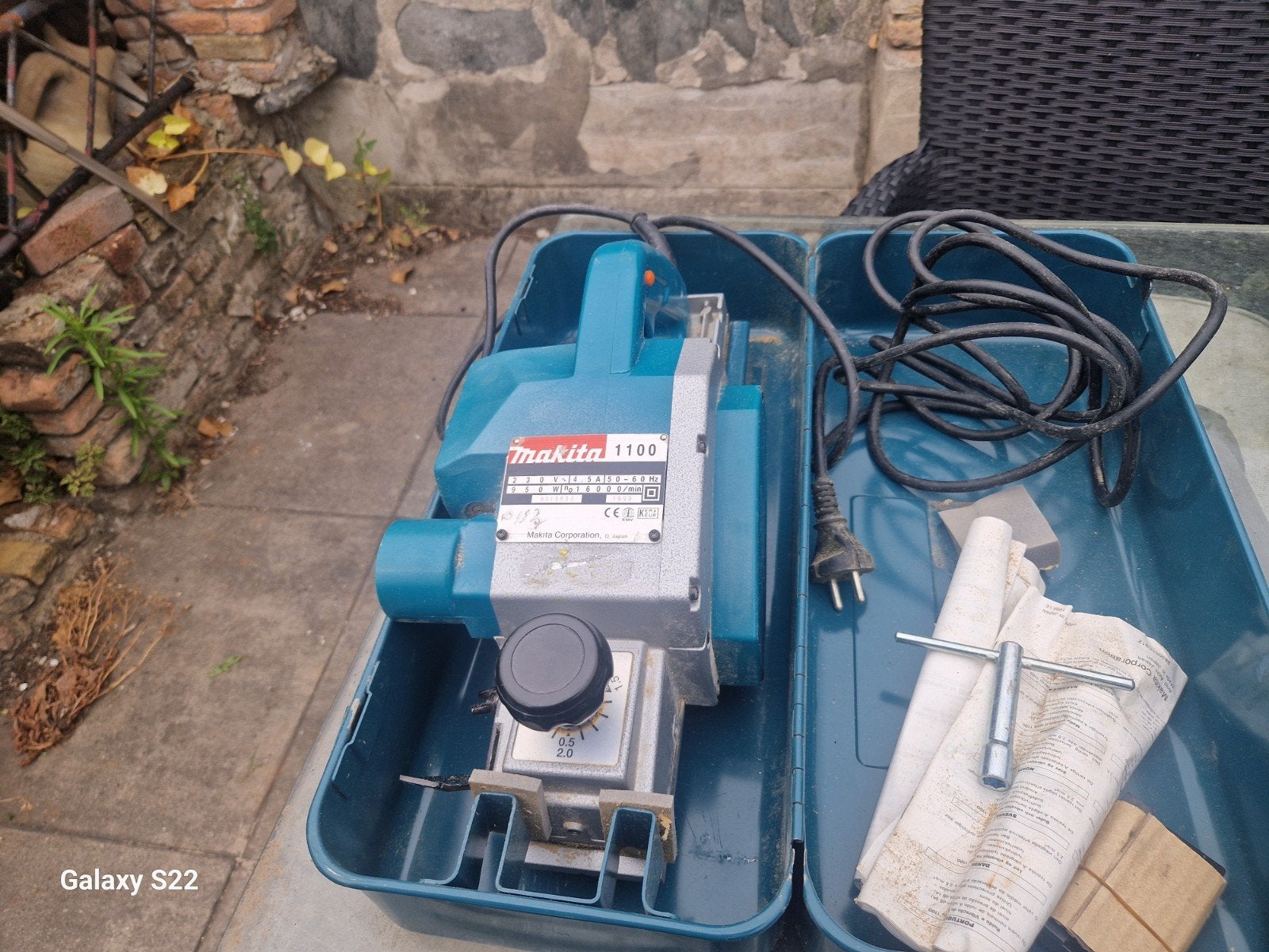 makita schaaf 1100, Ophalen of Verzenden, Haakse handslijpmachine