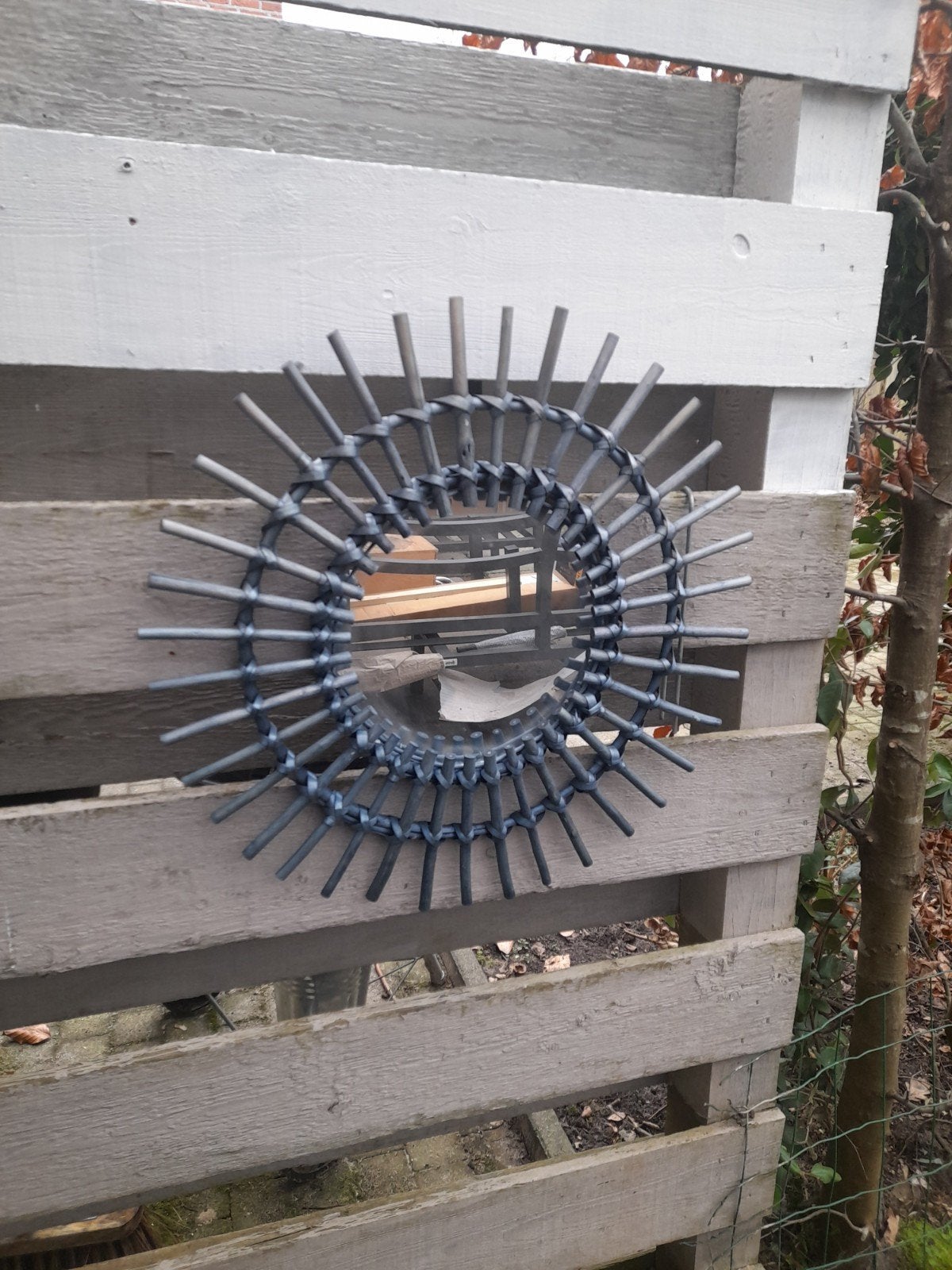 Tuinspiegel, Tuin en Terras, Tuinwanddecoratie, Ophalen, Gebruikt