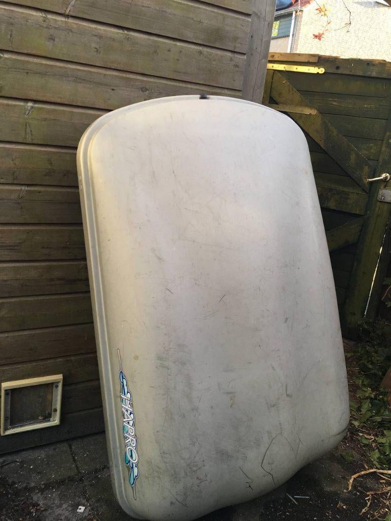 dakkoffer Hapro 500 met daksteunen, Ophalen, Gebruikt