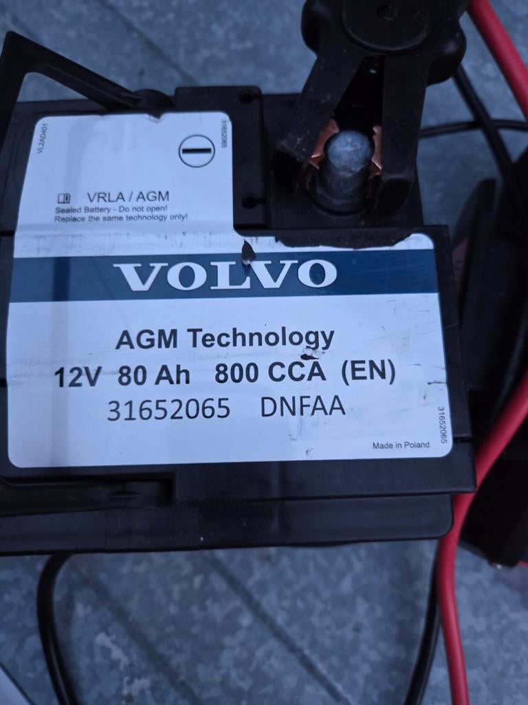 Accu 80ah AGM, Auto-onderdelen, Accu's en Toebehoren, Ophalen, Nieuw, Volvo