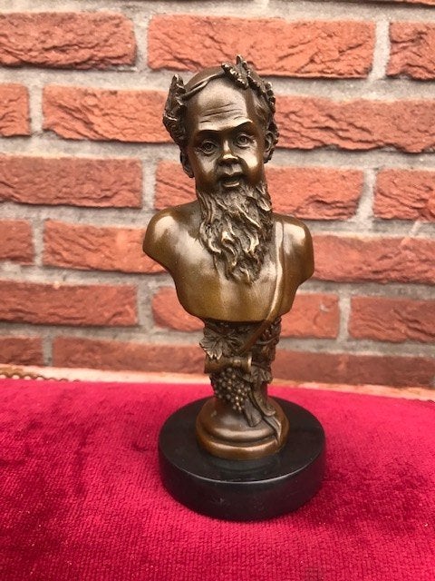 bronzen beeld van Bacchus/ Dionysos, Antiek en Kunst, Ophalen of Verzenden, Brons