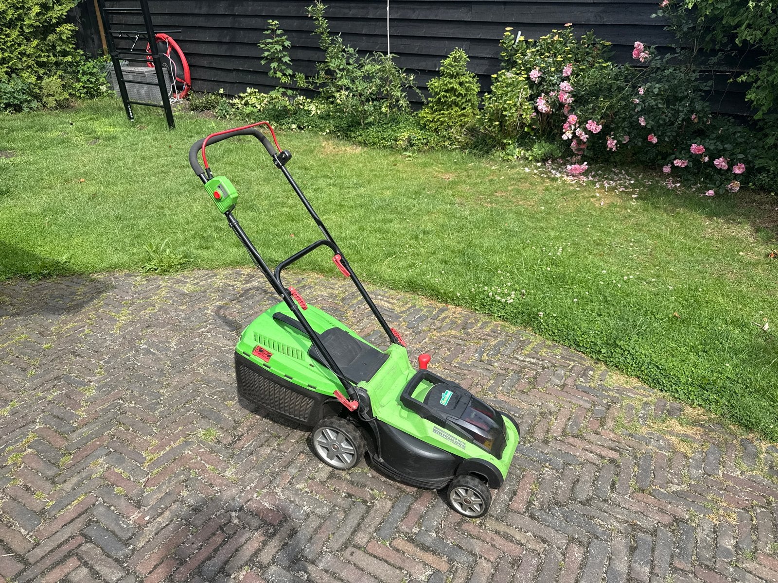 Florabest (nu PARKSIDE) accu grasmaaier 36cm, Tuin en Terras, Ophalen, Gebruikt, 30 t/m 39 cm, Accu-grasmaaier