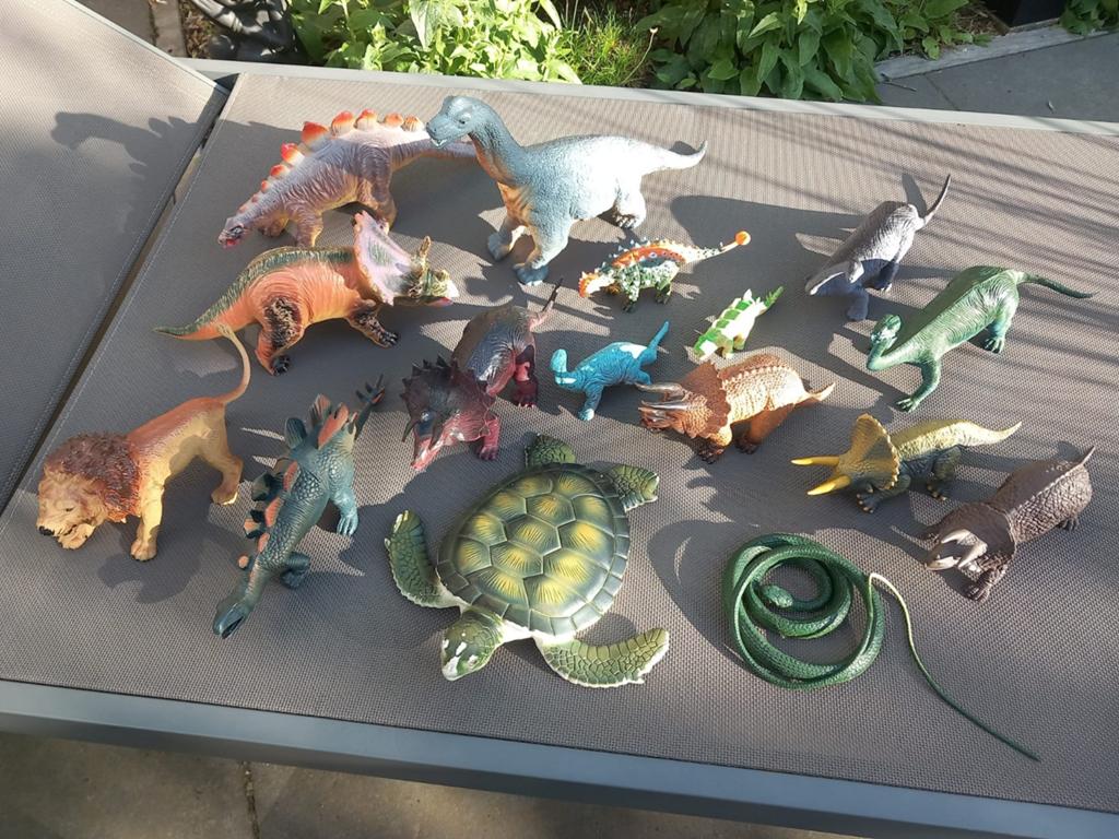 Grote set dinosaurus en dieren speelgoedfiguren, Ophalen of Verzenden, Gebruikt, Jongen of Meisje