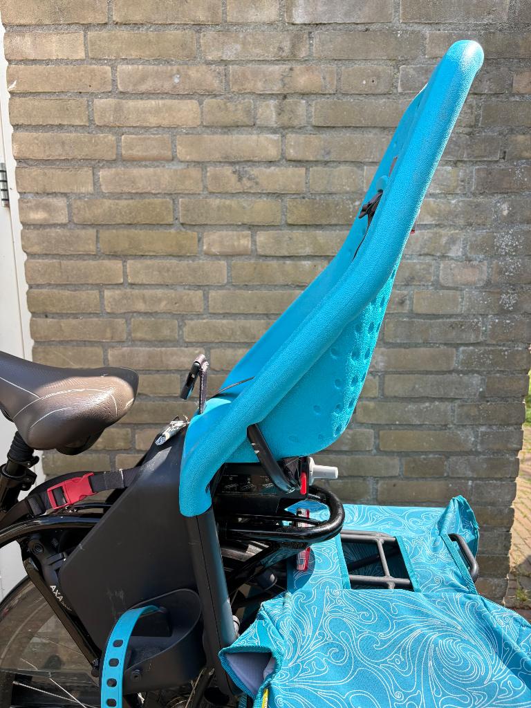 Yepp Maxi Easyfit achterzit blauw, Fietsen en Brommers, Fietsaccessoires | Fietsstoeltjes, Ophalen, Achterzitje, 0 t/m 18 kg, YEPP