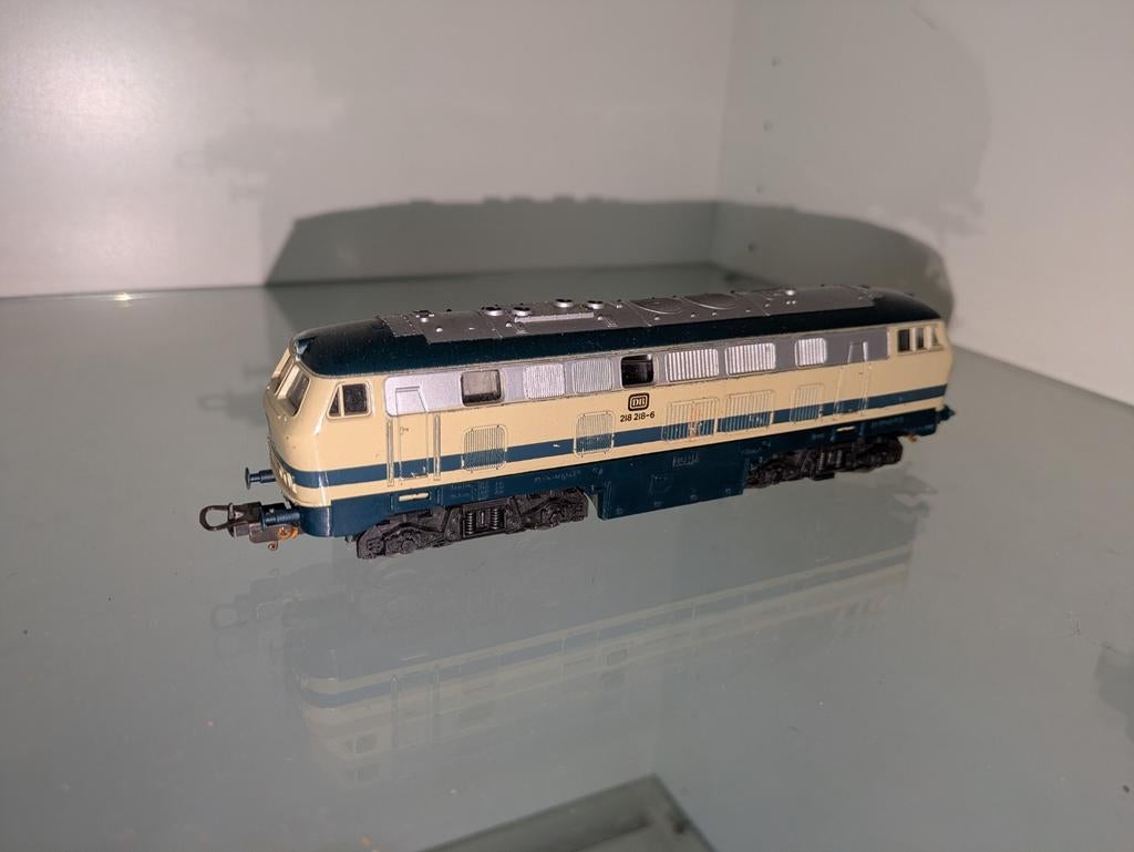 Lima locomotief DB 218 218-6, Gebruikt, Ophalen of Verzenden, Lima, Gelijkstroom