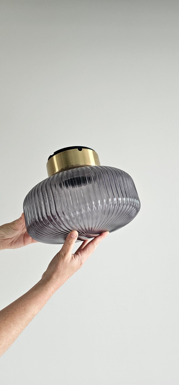 IKEA plafondlampen 3 stuks, Grijs, Zo goed als nieuw, Glas, Modern