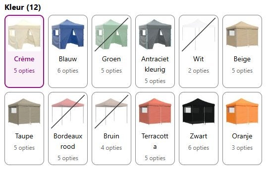 Vouwtent Paviljoen Partytent div. kleuren 3x3 GRATIS BEZORGD, Verzenden, Partytent, Minder dan 4 meter, Nieuw