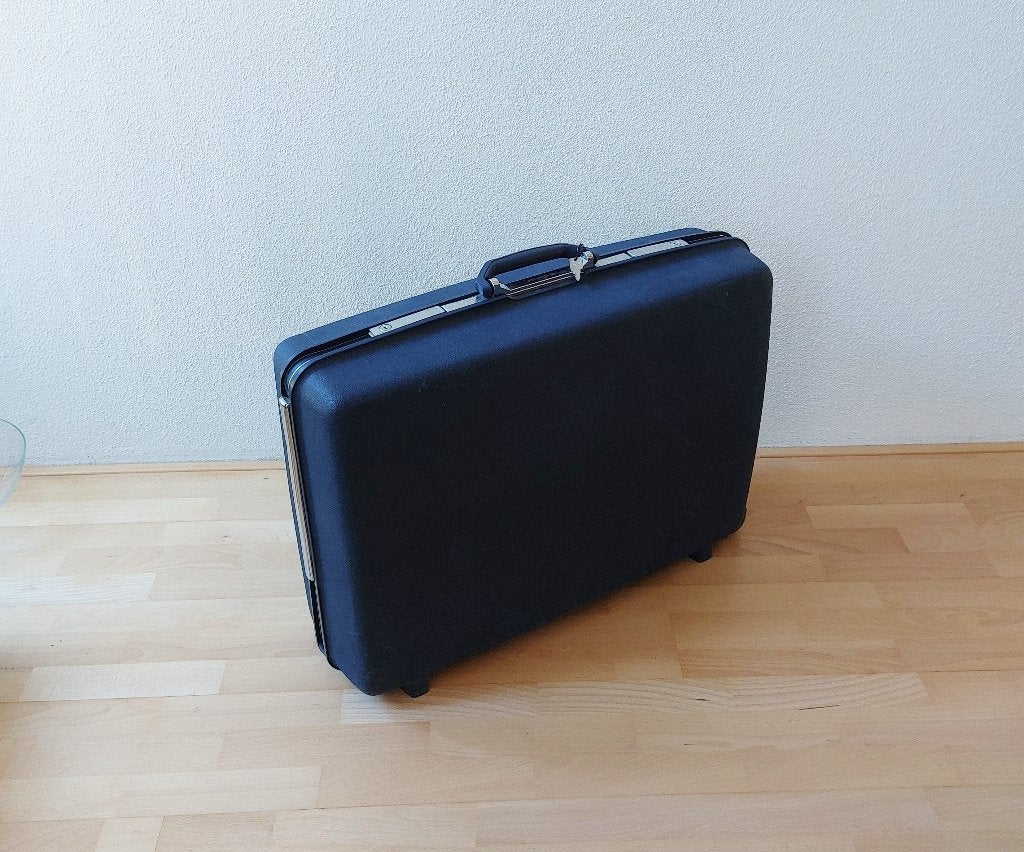 Samsonite koffer groot met wieltjes en slot, Ophalen, Hard kunststof, 45 tot 55 cm, Zo goed als nieuw