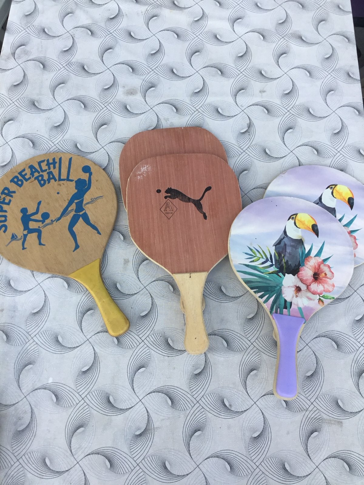 Diverse set strandtennis/beachball batjes, Ophalen, Gebruikt, Overige typen