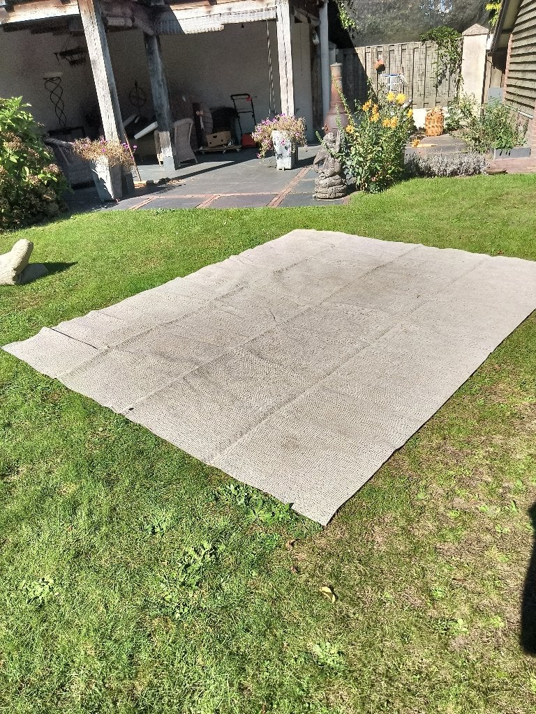 vloerkleed buitenkleed tent tapijt camping  248x313, Caravans en Kamperen, Ophalen, Gebruikt