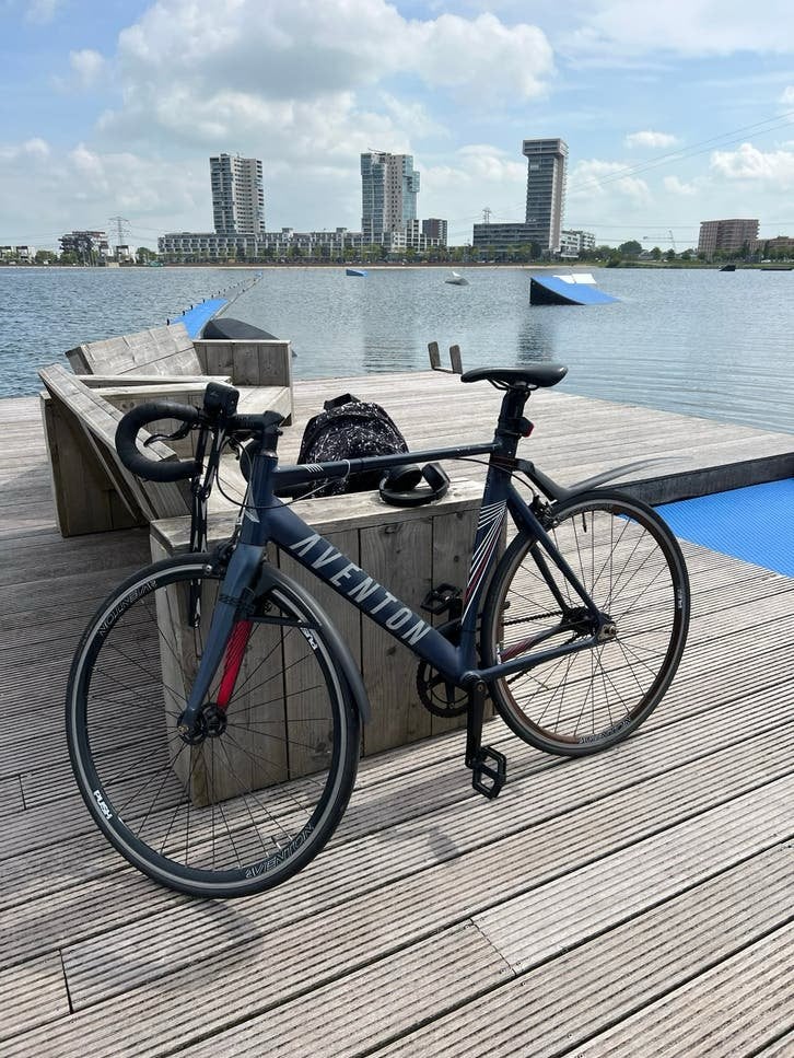 Aventon Mataro Fixed Gear / Single Speed Racefiets - Maat L, Gebruikt, Aluminium, 57 tot 61 cm, Ophalen