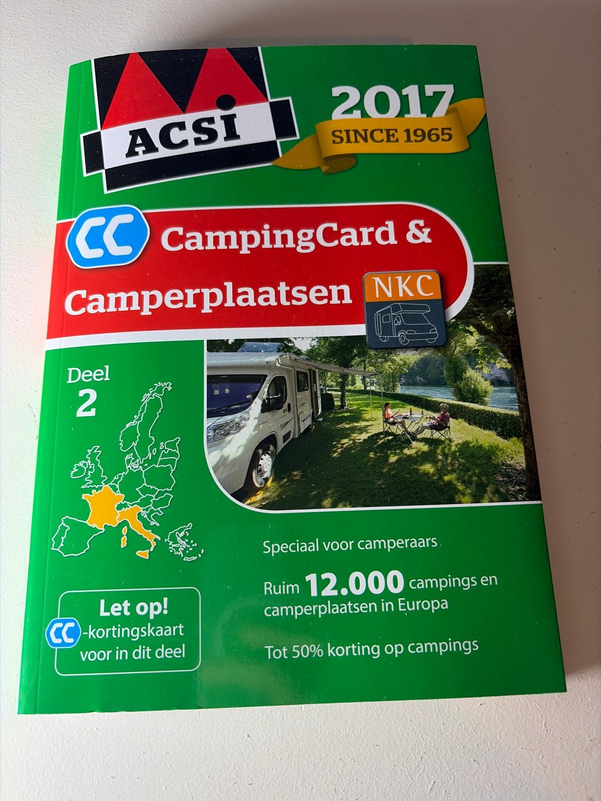 ACSI CampingCard & Camperplaatsen 2017 Deel 2, Ophalen of Verzenden, Zo goed als nieuw, Europa, Campinggids