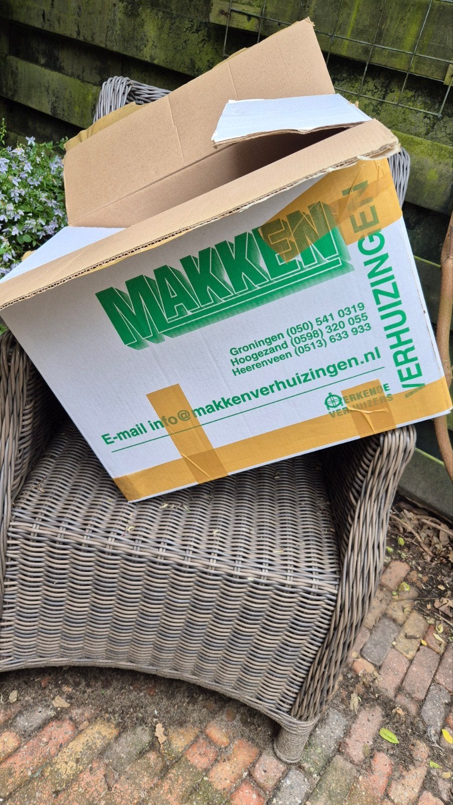 Verhuisdozen Makken Verhuizingen - Gebruikt, Doe-het-zelf en Verbouw, Kratten en Dozen, Ophalen, 40 tot 60 cm, Opvouwbaar, 50 tot 75 cm