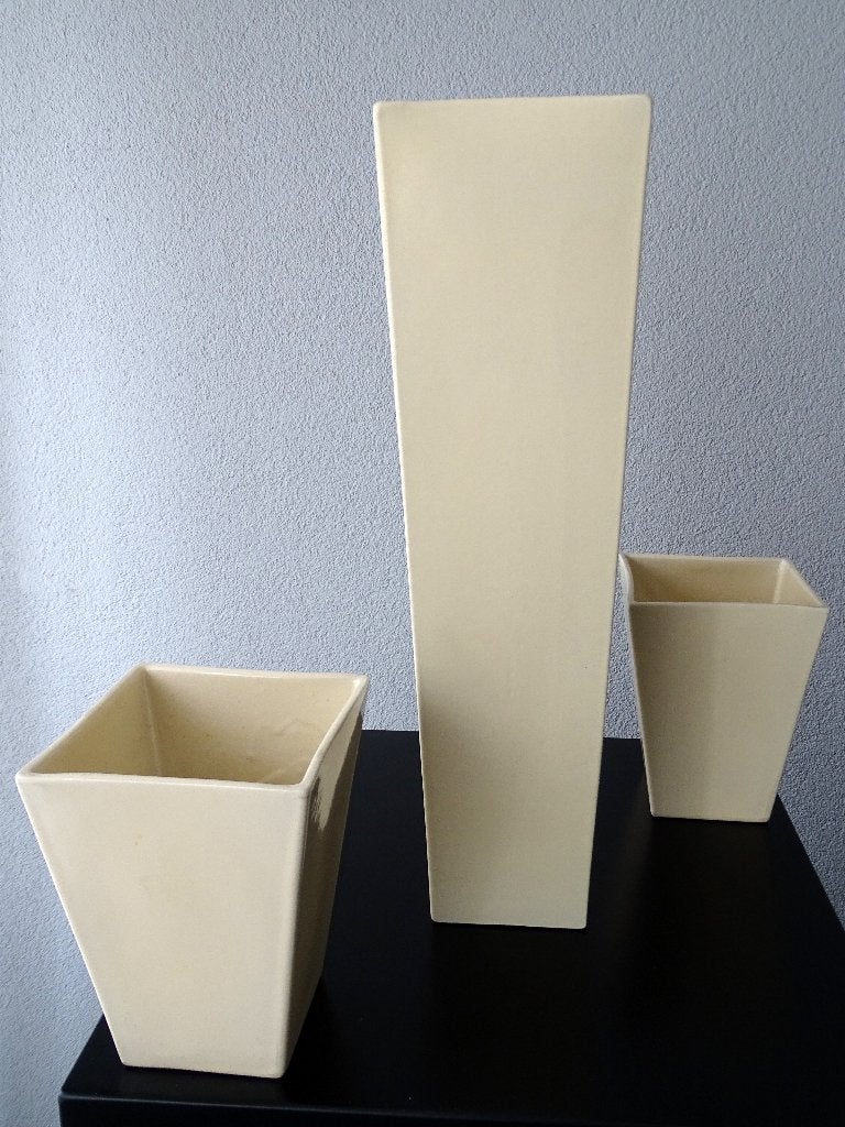 Set Bloempotten, Ophalen, Vierkant, Binnen, Zo goed als nieuw