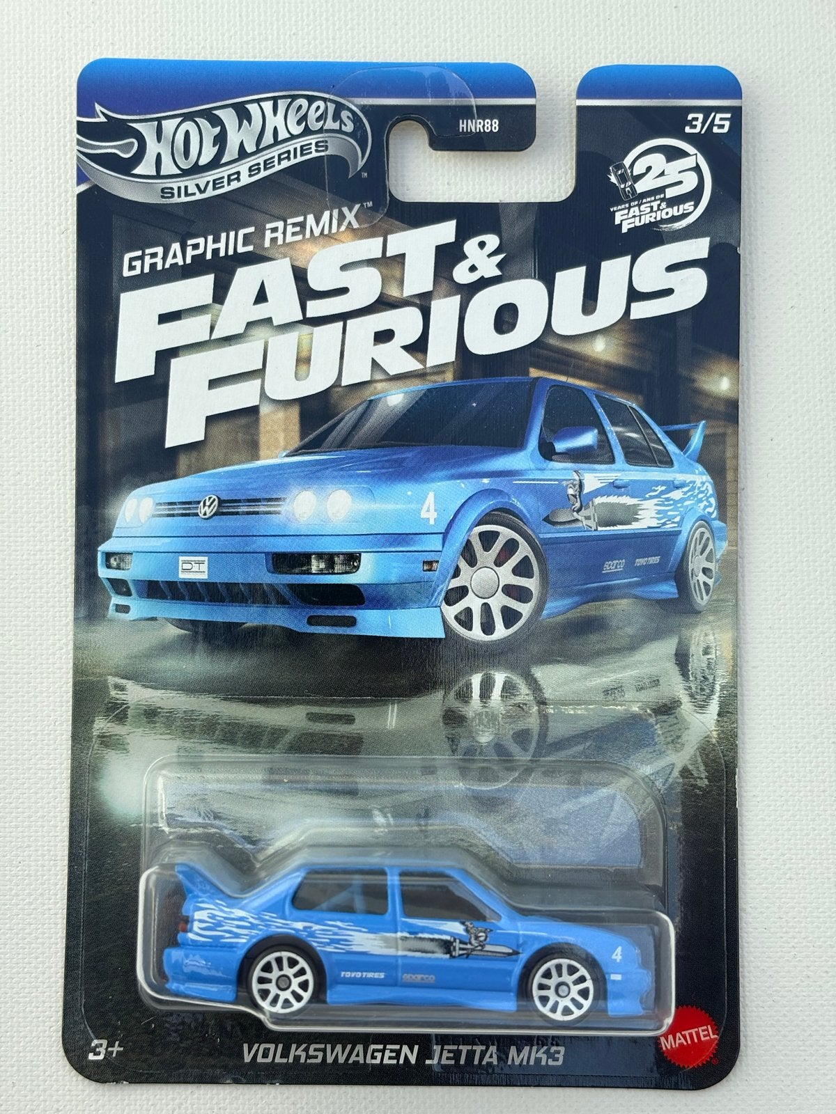 Hot Wheels Fast & Furious Silver Series Volkswagen Jetta MK3, Auto, Nieuw, Ophalen of Verzenden, Mattel
