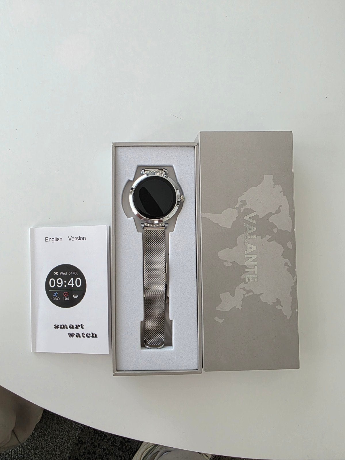 Valante Smartwatch Zilver met Extra Witte Band, Sieraden, Tassen en Uiterlijk, Ophalen, Nieuw
